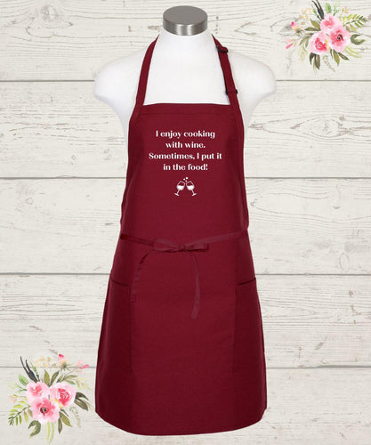 Cooking With Wine Apron - Wine Expressions