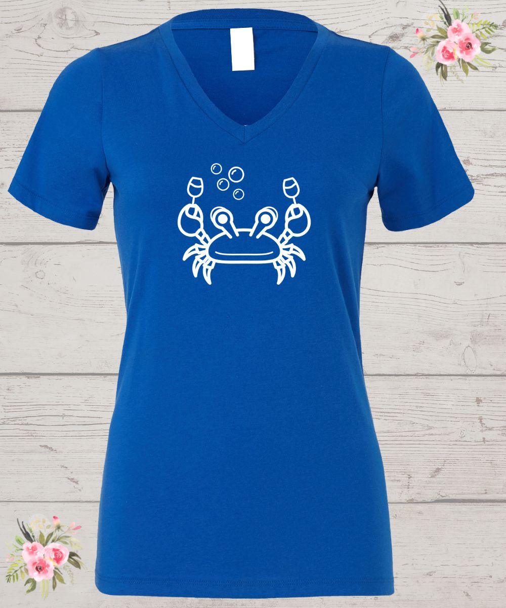 Crab and Wine Shirt - Wine Expressions