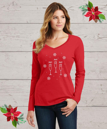 Champagne Holiday Shirt - Wine Expressions