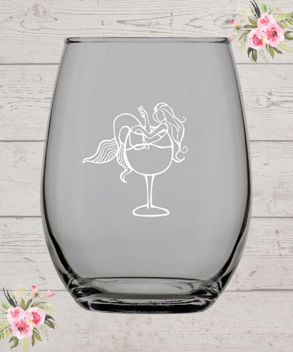 Mermaid Wine Glasses - Wine Expressions