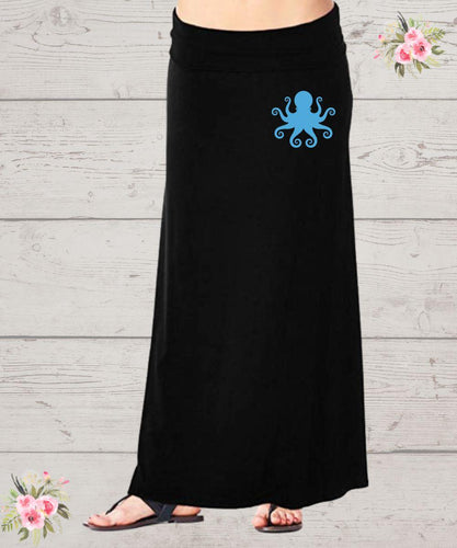 Octopus Maxi Skirt - Wine Expressions