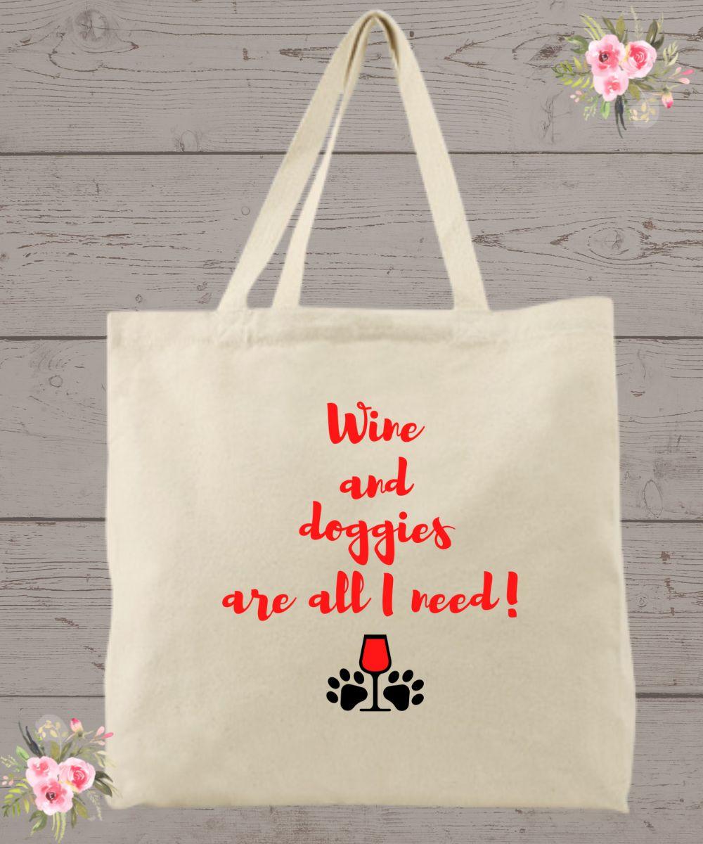 Wine and Doggie Tote - Wine Expressions