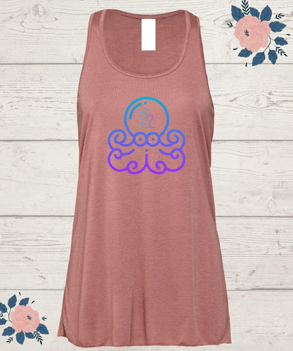 Wine and Octopus Tank Top - Wine Expressions