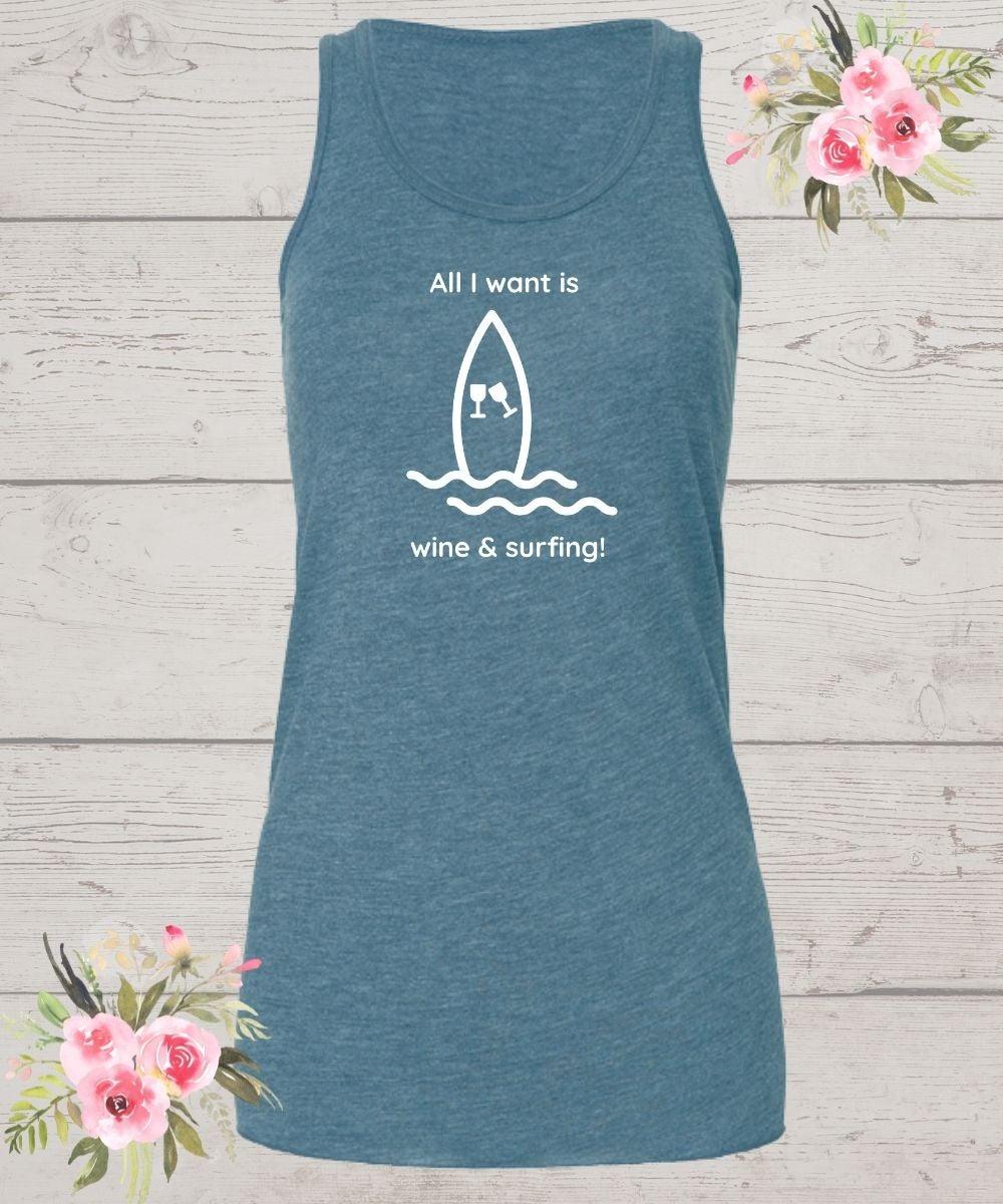 Wine and Surf Tank Top - Wine Expressions
