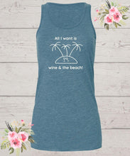 Load image into Gallery viewer, Wine and Beach Tank Top - Wine Expressions

