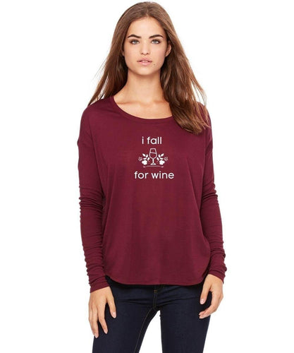 Fall for Wine Shirt - Fall Wine Shirt - Thanksgiving Wine Shirt - Funny Wine Shirt - Women's Wine Shirt - Graphic Wine Shirt - Wine Expressions